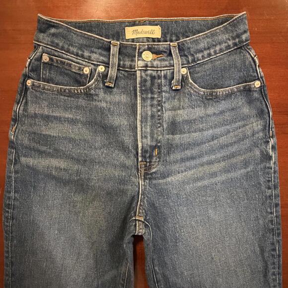 Madewell The Perfect Vintage Straight Jean High Rise Blue Mayfield Wash 26 - Picture 4 of 15